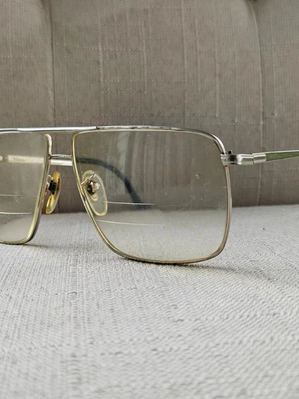 Share Vintage Tura Eyeglasses Frame Gold Tone Eyewear Glasses Unisex Frame only
